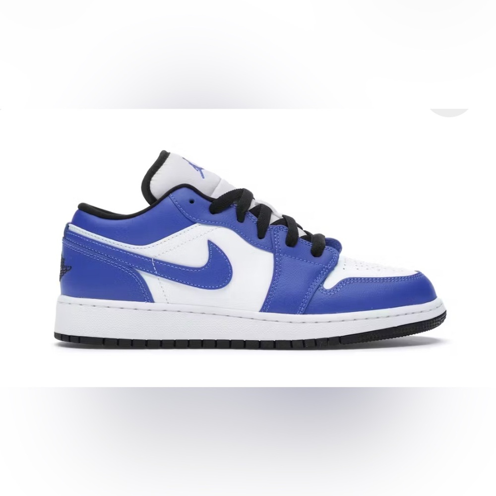 Air Jordan 1 Low GS Size 5Y White Hyper Royal Black 553560-124